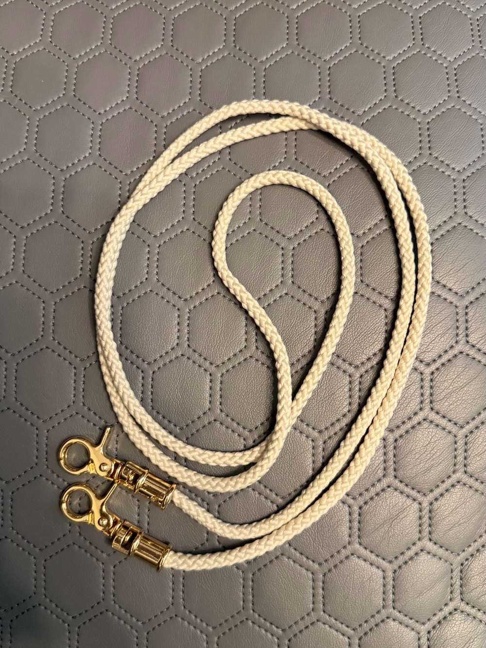 Dior Mini Raffia Bucket Bag Natural and Navy with Gold Chain and original strap - Picture 10 of 12